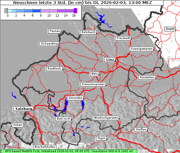 Neuschnee, 3. 2. 2026