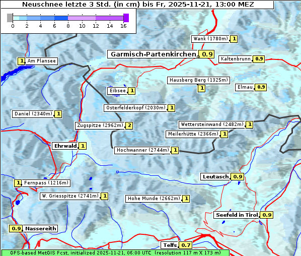 Neuschnee, 21. 11. 2025