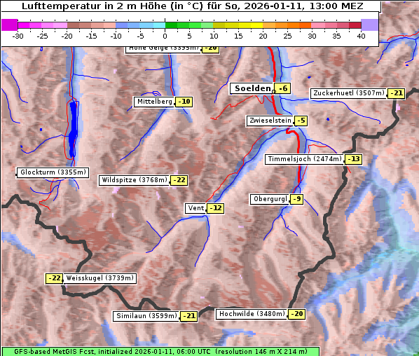 Temperatur, 11. 1. 2026