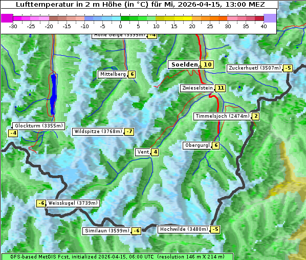 Temperatur, 15. 4. 2026