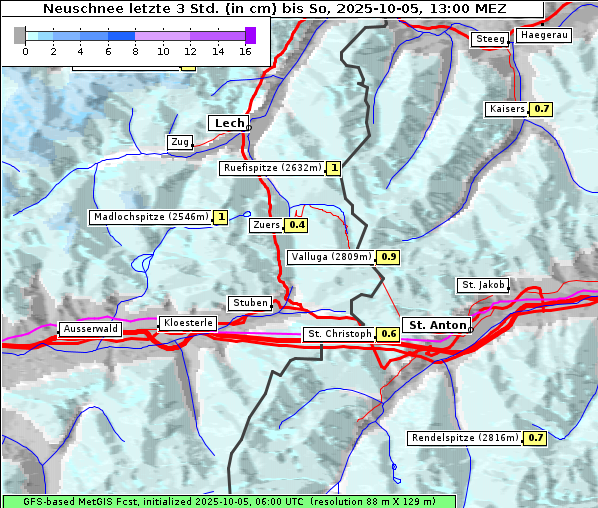 Neuschnee, 5. 10. 2025