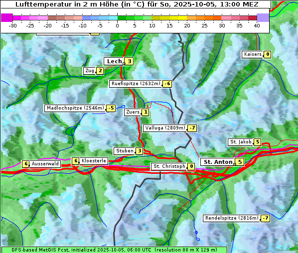 Temperatur, 5. 10. 2025
