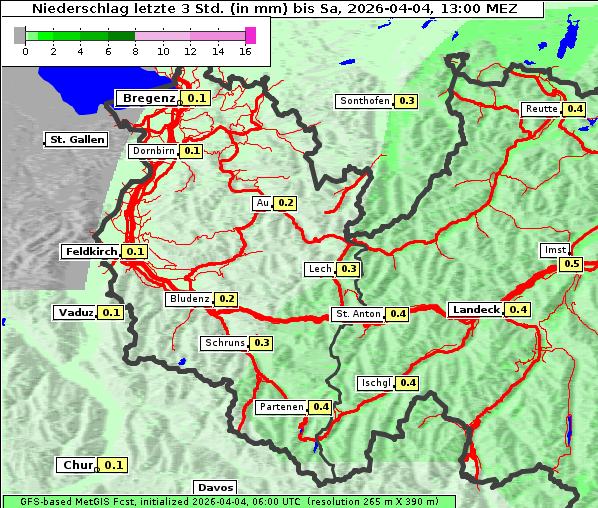 Niederschlag, 4. 4. 2026