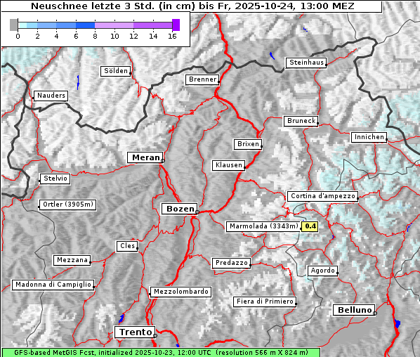Neuschnee, 24. 10. 2025