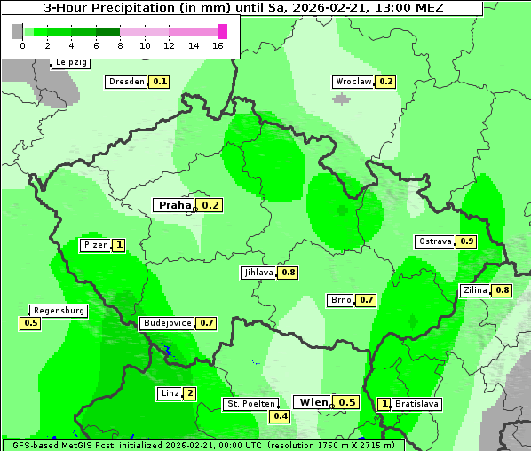 Niederschlag, 21. 2. 2026