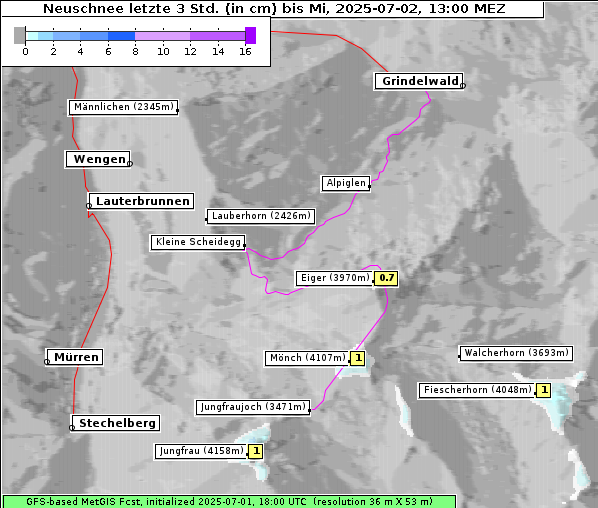 Neuschnee, 2. 7. 2025