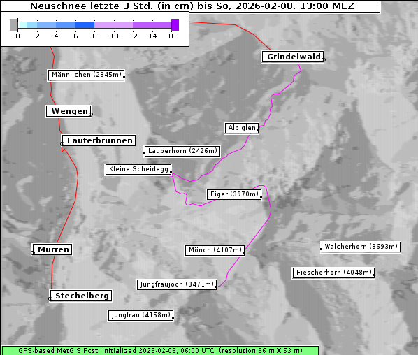 Neuschnee, 8. 2. 2026