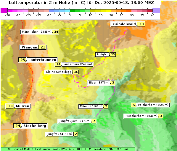 Temperatur, 18. 9. 2025