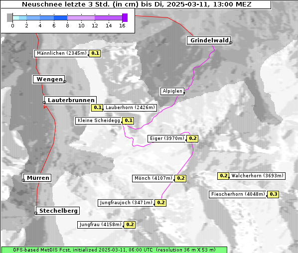 Neuschnee, 11. 3. 2025