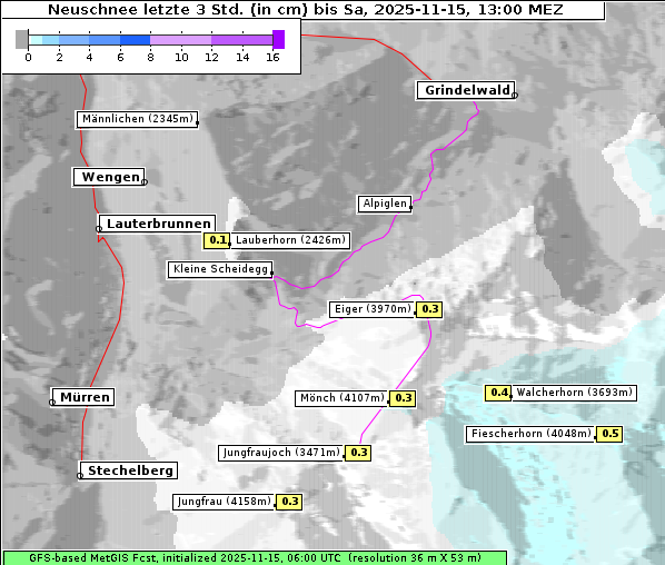 Neuschnee, 15. 11. 2025
