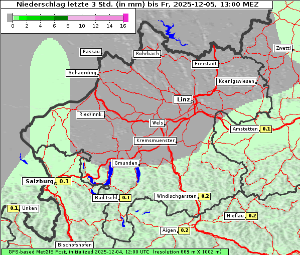 Niederschlag, 5. 12. 2025