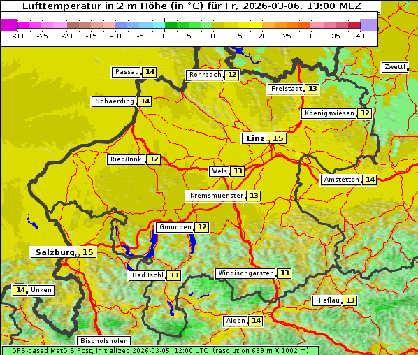 Temperatur, 6. 3. 2026
