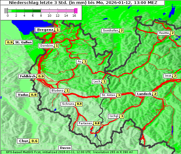Niederschlag, 12. 1. 2026
