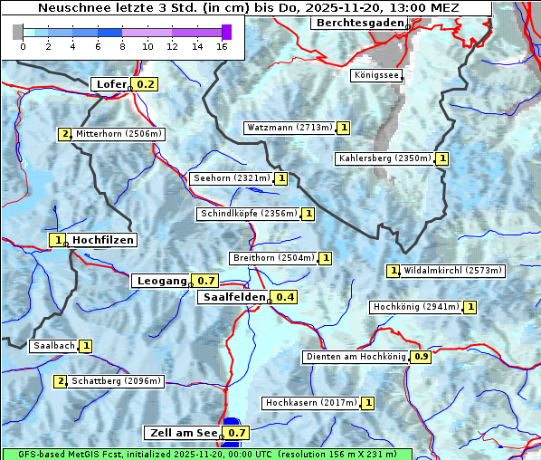 Neuschnee, 20. 11. 2025