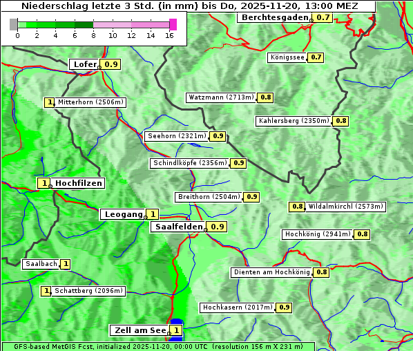 Niederschlag, 20. 11. 2025