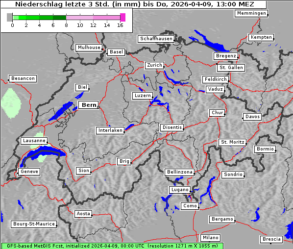 Niederschlag, 9. 4. 2026