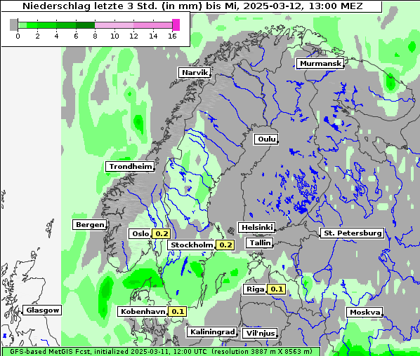 Niederschlag, 12. 3. 2025