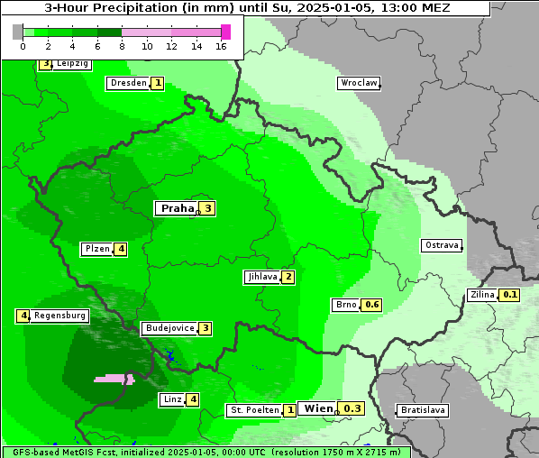 Niederschlag, 5. 1. 2025