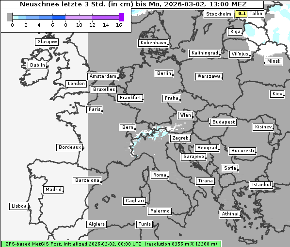 Neuschnee, 2. 3. 2026