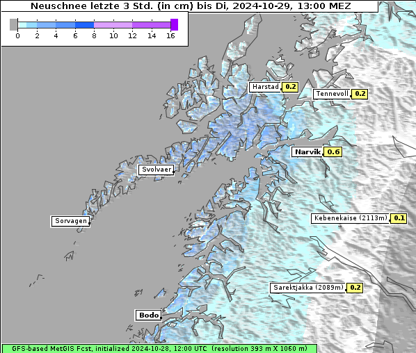 Neuschnee, 29. 10. 2024