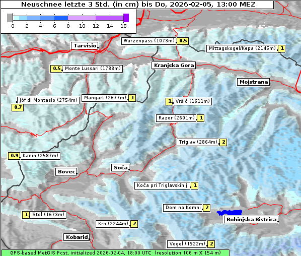 Neuschnee, 5. 2. 2026