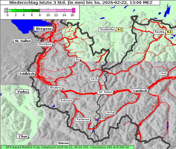 Niederschlag, 22. 2. 2026