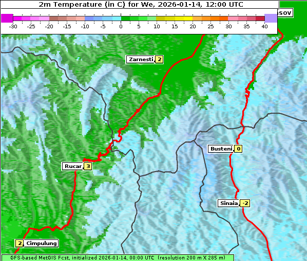 Temperatur, 14. 1. 2026