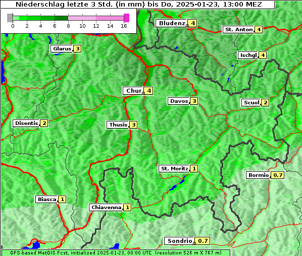 Niederschlag, 23. 1. 2025