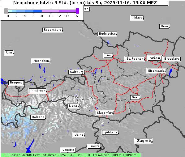 Neuschnee, 16. 11. 2025