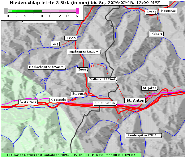 Niederschlag, 15. 2. 2026