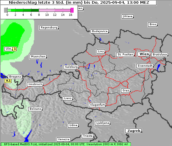 Niederschlag, 4. 9. 2025