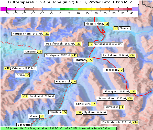 Temperatur, 2. 1. 2026