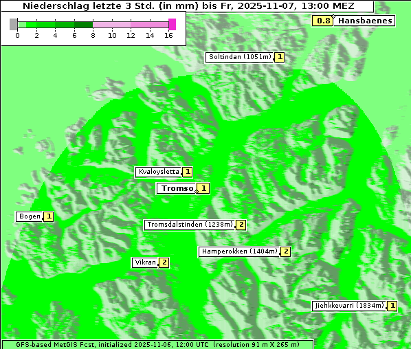 Niederschlag, 7. 11. 2025