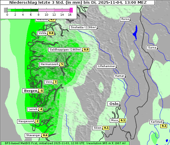 Niederschlag, 4. 11. 2025