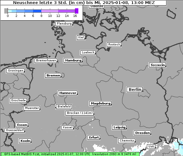 Neuschnee, 8. 1. 2025