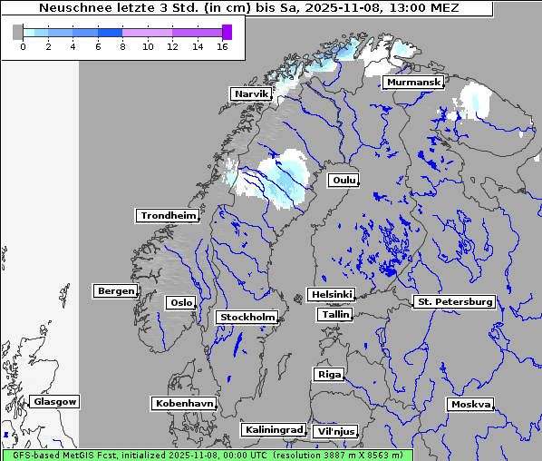 Neuschnee, 8. 11. 2025