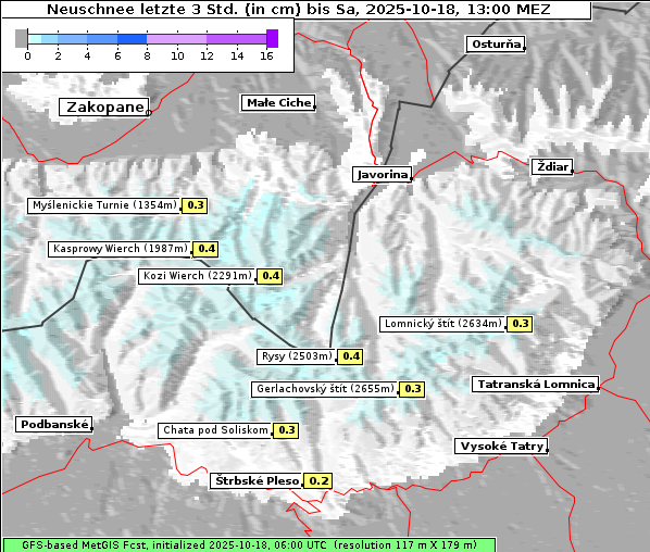 Neuschnee, 18. 10. 2025
