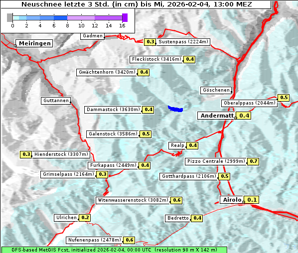 Neuschnee, 4. 2. 2026