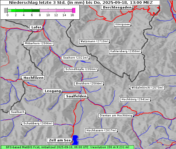 Niederschlag, 18. 9. 2025