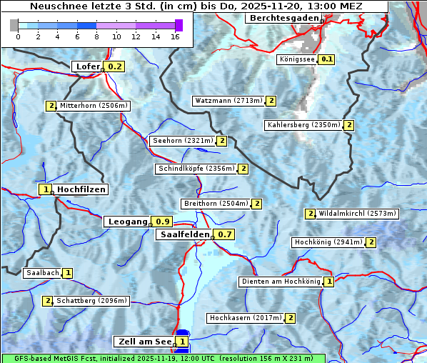 Neuschnee, 20. 11. 2025
