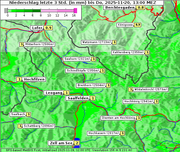Niederschlag, 20. 11. 2025