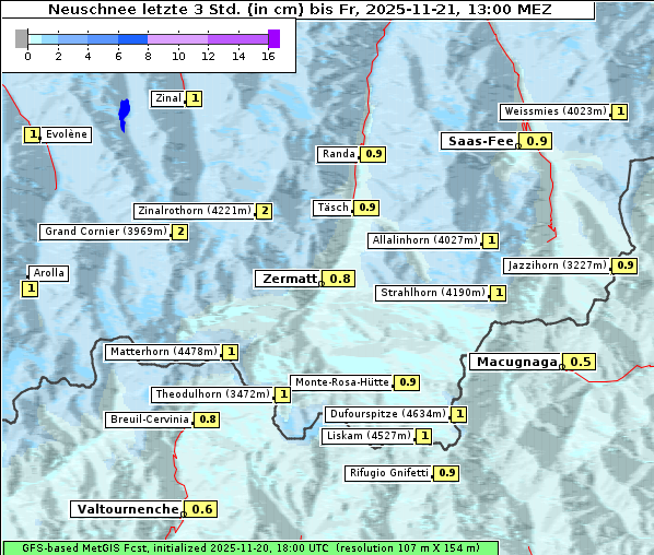 Neuschnee, 21. 11. 2025