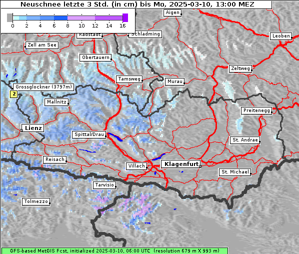 Neuschnee, 10. 3. 2025