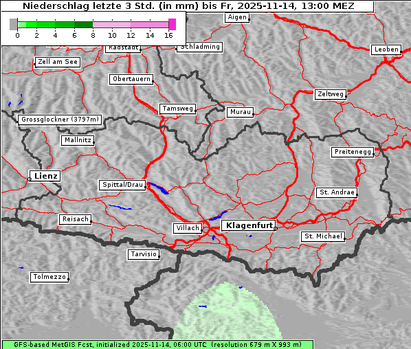 Niederschlag, 14. 11. 2025