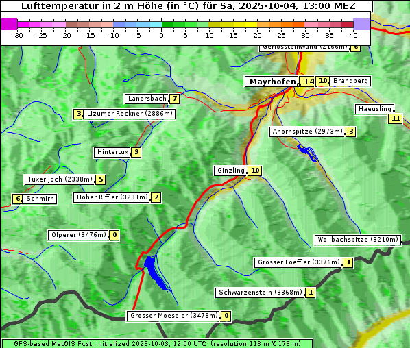 Temperatur, 4. 10. 2025