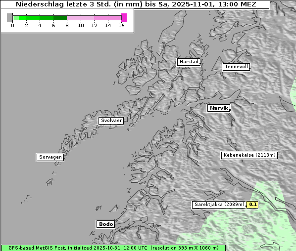 Niederschlag, 1. 11. 2025