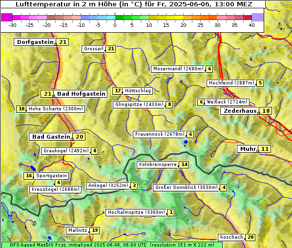 Temperatur, 6. 6. 2025