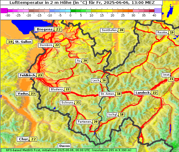 Temperatur, 6. 6. 2025