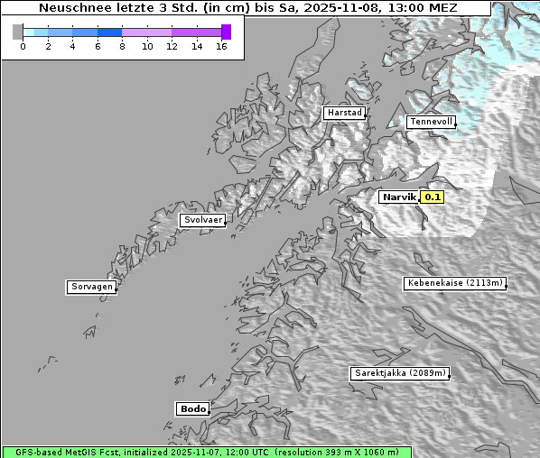 Neuschnee, 8. 11. 2025