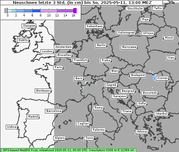Neuschnee, 11. 5. 2025